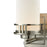 Atlas Lighting Ravendale 9'' High 1Lt Sconce, Brushed Nickel/White