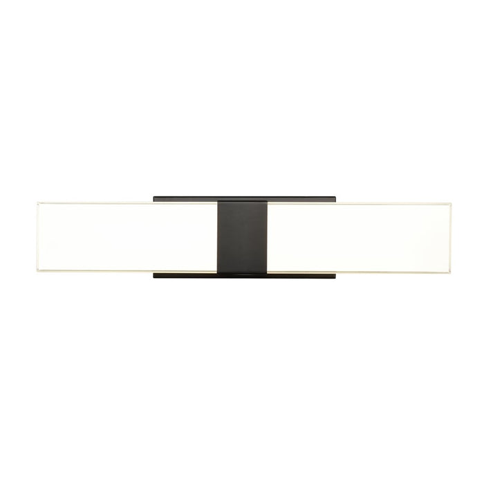Atlas Lighting Reciprocate 25'' Wide 2Lt Vanity Light, Black/White