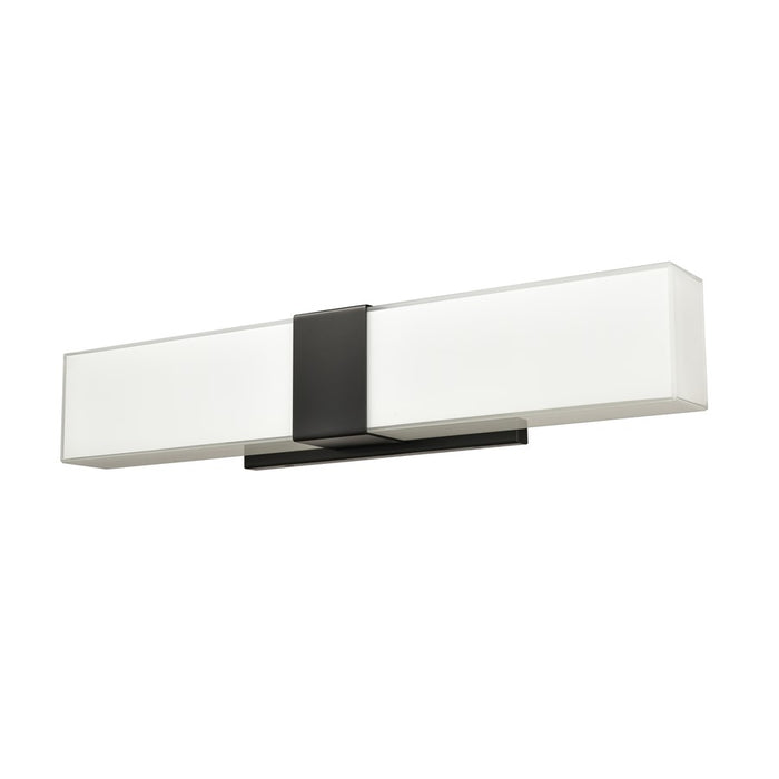 Atlas Lighting Reciprocate 25'' Wide 2Lt Vanity Light, Black/White