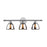 Atlas Lighting Reflections 23''W 3Lt Vanity Light, Chrome/Chrome