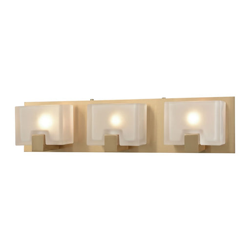 Atlas Lighting Ridgecrest 21'' Wide 3Lt Vanity Light, Brass/White