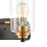 Atlas Lighting Robins 14'' Wide 2Lt Vanity Light, Matte Black/Clear