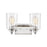 Atlas Lighting Robins 14''W 2Lt Vanity Light, Chrome/Clear Glass