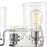 Atlas Lighting Robins 14''W 2Lt Vanity Light, Chrome/Clear Glass