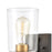 Atlas Lighting Robins 8'' High 1Lt Sconce, Matte Black/Clear