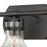 Atlas Lighting Salamanca 21'' Wide 3Lt Vanity Light, Black/Clear