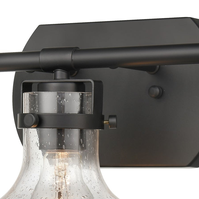 Atlas Lighting Salamanca 21'' Wide 3Lt Vanity Light, Black/Clear
