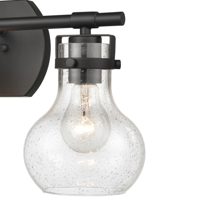 Atlas Lighting Salamanca 21'' Wide 3Lt Vanity Light, Black/Clear