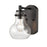 Atlas Lighting Salamanca 5.5'' Wide 1Lt Vanity Light, Black/Clear