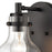 Atlas Lighting Salamanca 5.5'' Wide 1Lt Vanity Light, Black/Clear