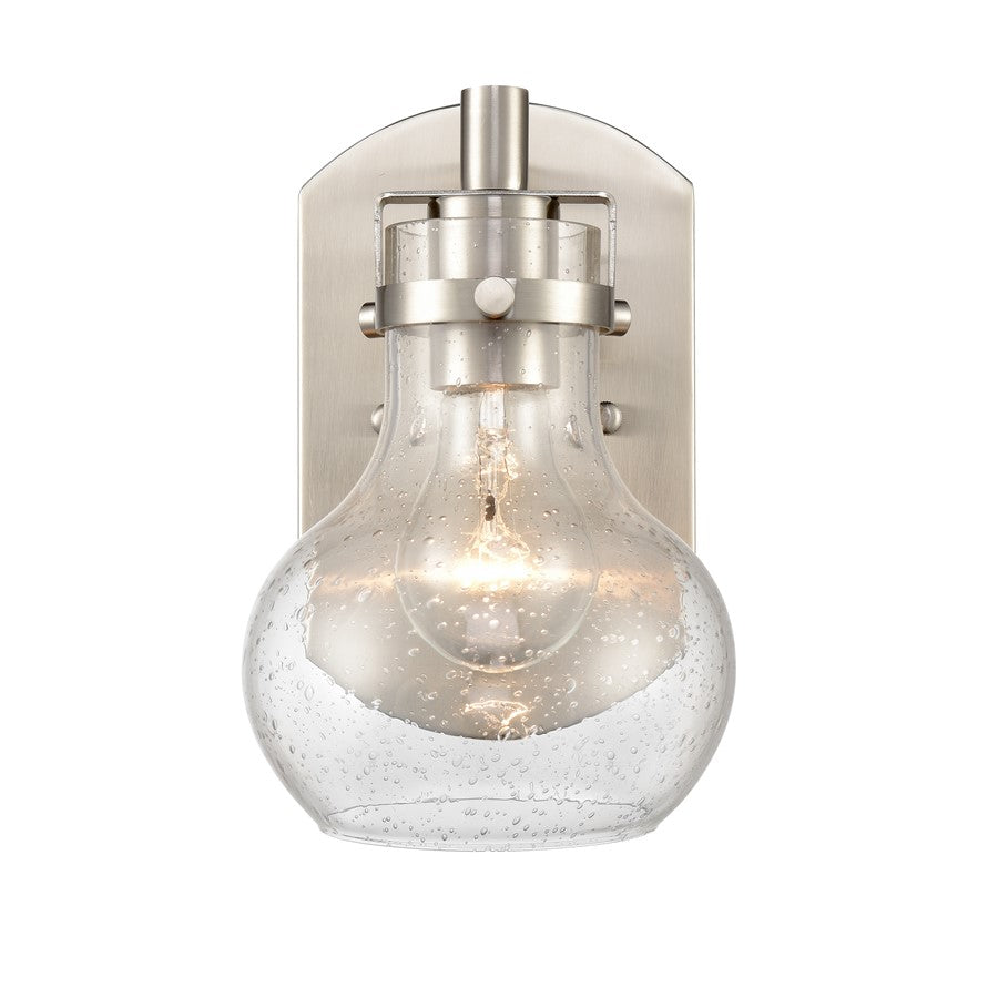 Atlas Lighting Salamanca 5.5'' Wide 1Lt Vanity Light, Nickel/Clear