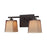 Atlas Lighting Serenity 13'' Wide 2Lt Vanity Light, Bronze/Amber