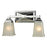 Atlas Lighting Sinclair 15'' Wide 2Lt Vanity Light, Chrome/White