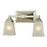 Atlas Lighting Sinclair 15'' Wide 2Lt Vanity Light, Nickel/White