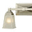 Atlas Lighting Sinclair 15'' Wide 2Lt Vanity Light, Nickel/White