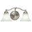 Atlas Lighting Soleil 17.5'' Wide 2Lt Vanity Light, Nickel/White
