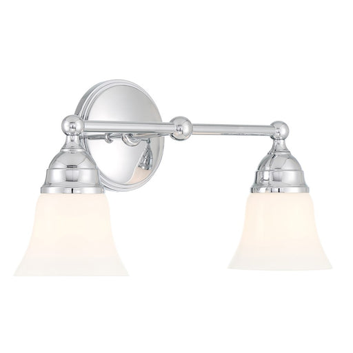 Atlas Lighting Sofia 16.5'' Wide 2Lt Vanity Light, Chrome/White
