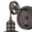 Atlas Lighting Spindle Wheel 8'' High 1Lt Sconce, Bronze/Bronze
