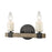 Atlas Lighting Stone Manor 12'' Wide 2Lt Vanity Light, Matte Black