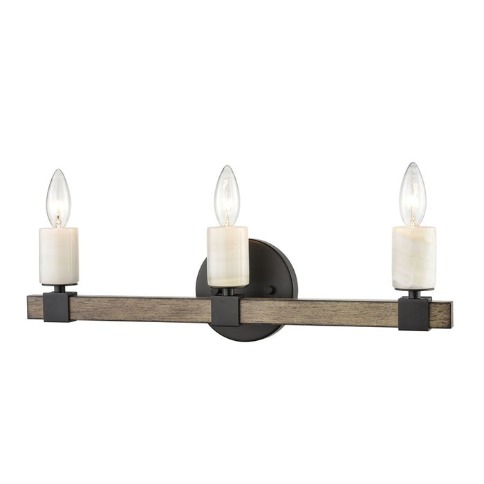 Atlas Lighting Stone Manor 21'' Wide 3Lt Vanity Light, Matte Black