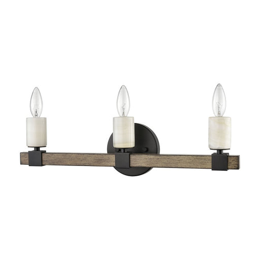 Atlas Lighting Stone Manor 21'' Wide 3Lt Vanity Light, Matte Black