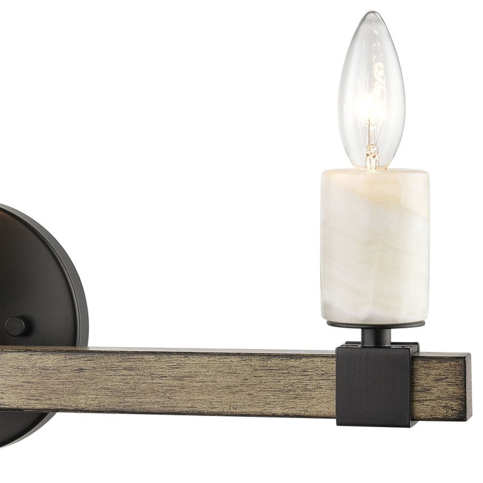 Atlas Lighting Stone Manor 21'' Wide 3Lt Vanity Light, Matte Black