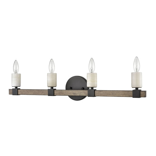 Atlas Lighting Stone Manor 30'' Wide 4Lt Vanity Light, Matte Black