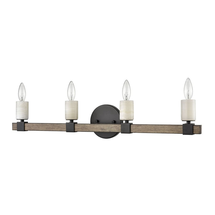 Atlas Lighting Stone Manor 30'' Wide 4Lt Vanity Light, Matte Black