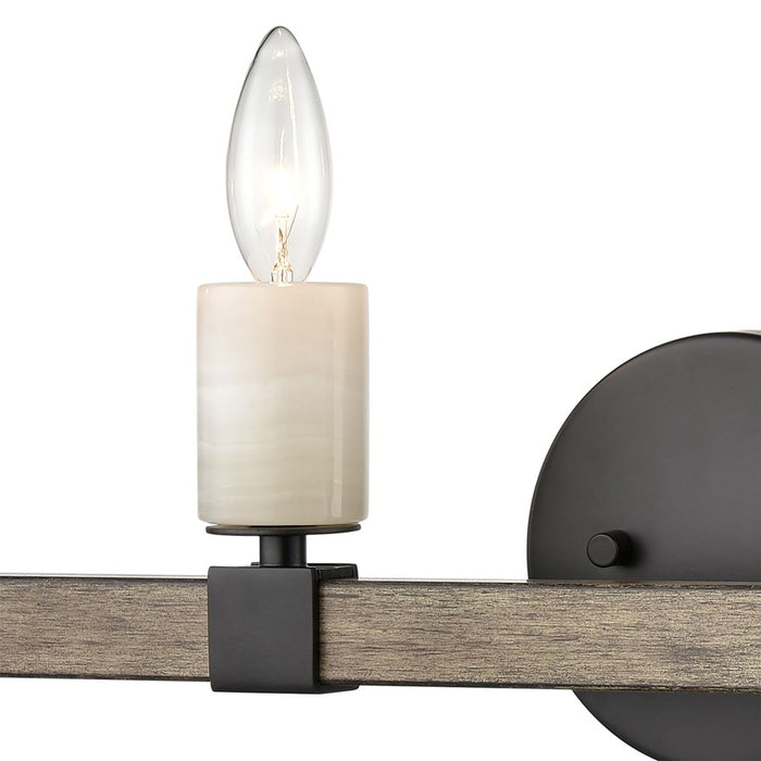 Atlas Lighting Stone Manor 30'' Wide 4Lt Vanity Light, Matte Black