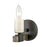 Atlas Lighting Stone Manor 5'' High 1Lt Sconce, Matte Black