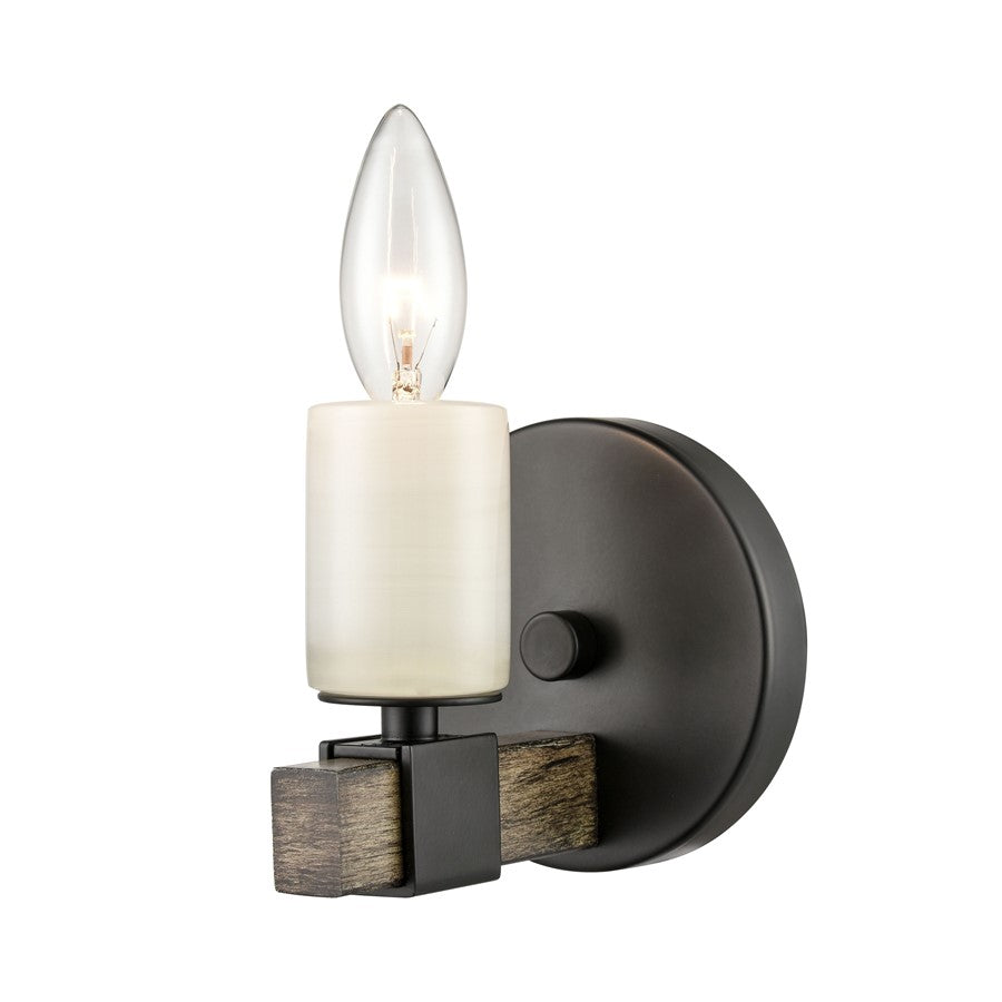 Atlas Lighting Stone Manor 5'' High 1Lt Sconce, Matte Black