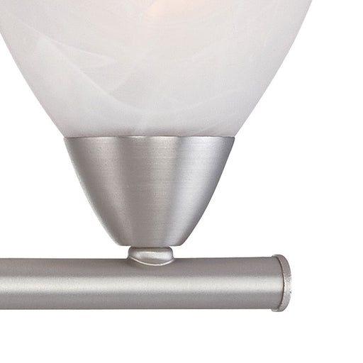 Atlas Lighting Tia 15.75''W 2Lt Vanity Light, Matte Nickel/White