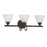 Atlas Lighting Tia 22.5''W 3Lt Vanity Light, Painted Bronze/White