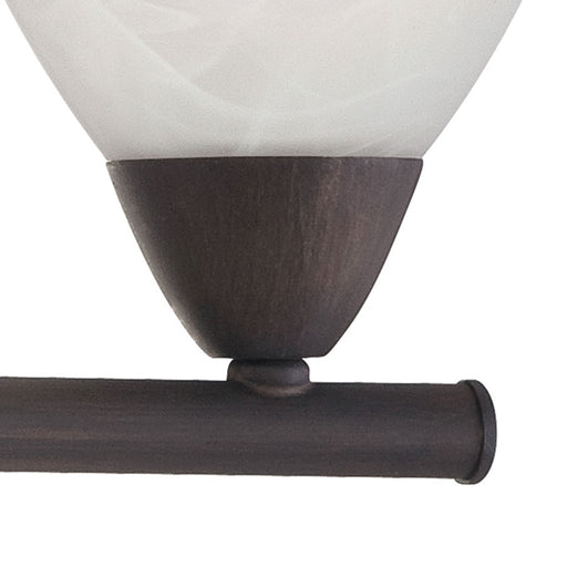Atlas Lighting Tia 22.5''W 3Lt Vanity Light, Painted Bronze/White