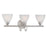 Atlas Lighting Tia 22.5'' Wide 3Lt Vanity Light, Matte Nickel/White