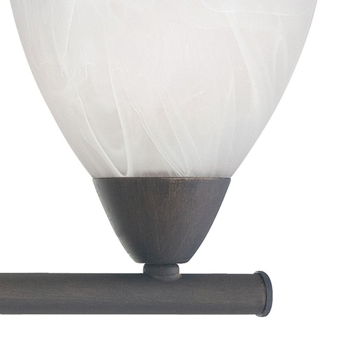 Atlas Lighting Tia 30.75'' Wide 4Lt Vanity Light, Bronze/White