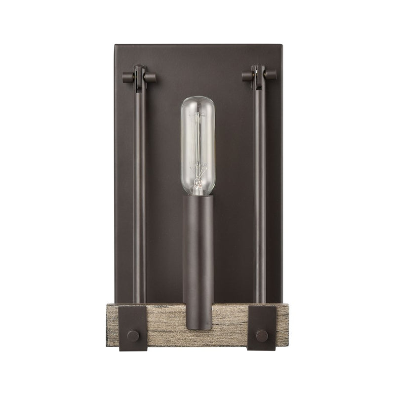 Atlas Lighting Transitions 9in 1-Light Wall Sconce | Transitional Oil Rubbed Bronze and Aspen Metal | Bathroom & Hallway Accent | Model WL11461-BZ