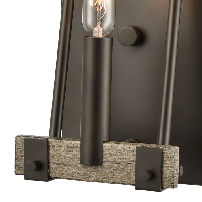 Atlas Lighting Transitions 9'' High 1Lt Sconce, Oil Rubbed Bronze