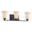 Atlas Lighting Treme 23''W 3Lt Vanity Light, Espresso/Beige/White