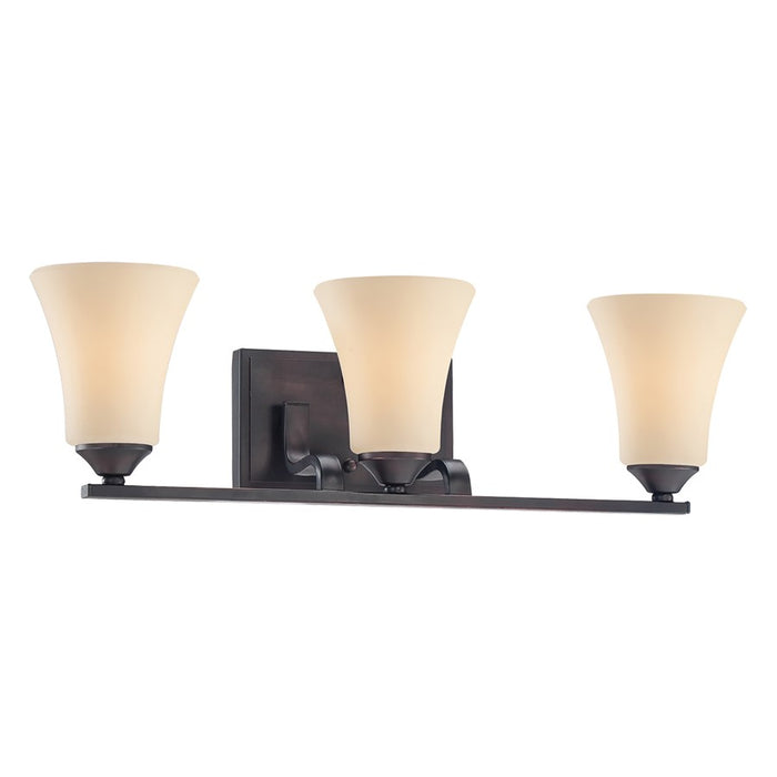 Atlas Lighting Treme 23''W 3Lt Vanity Light, Espresso/Beige/White