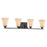 Atlas Lighting Treme 32''W 4Lt Vanity Light, Espresso/Beige/White