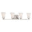 Atlas Lighting Treme 32''W 4Lt Vanity Light, Brushed Nickel/White
