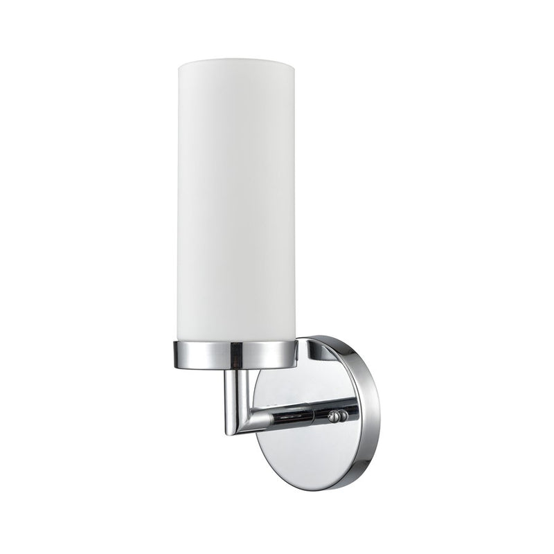 Atlas Lighting Tristen 13'' High 1Lt Sconce, Chrome/White