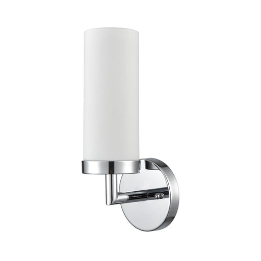 Atlas Lighting Tristen 13'' High 1Lt Sconce, Chrome/White