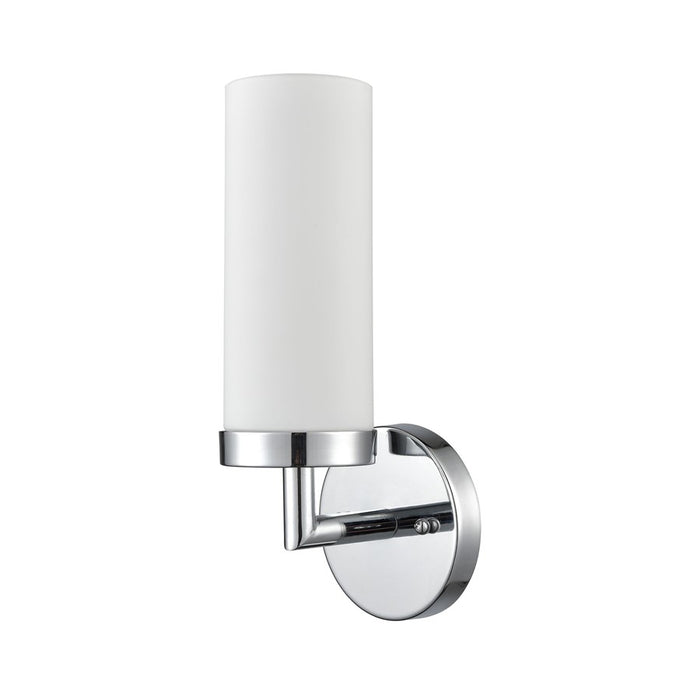 Atlas Lighting Tristen 13'' High 1Lt Sconce, Chrome/White