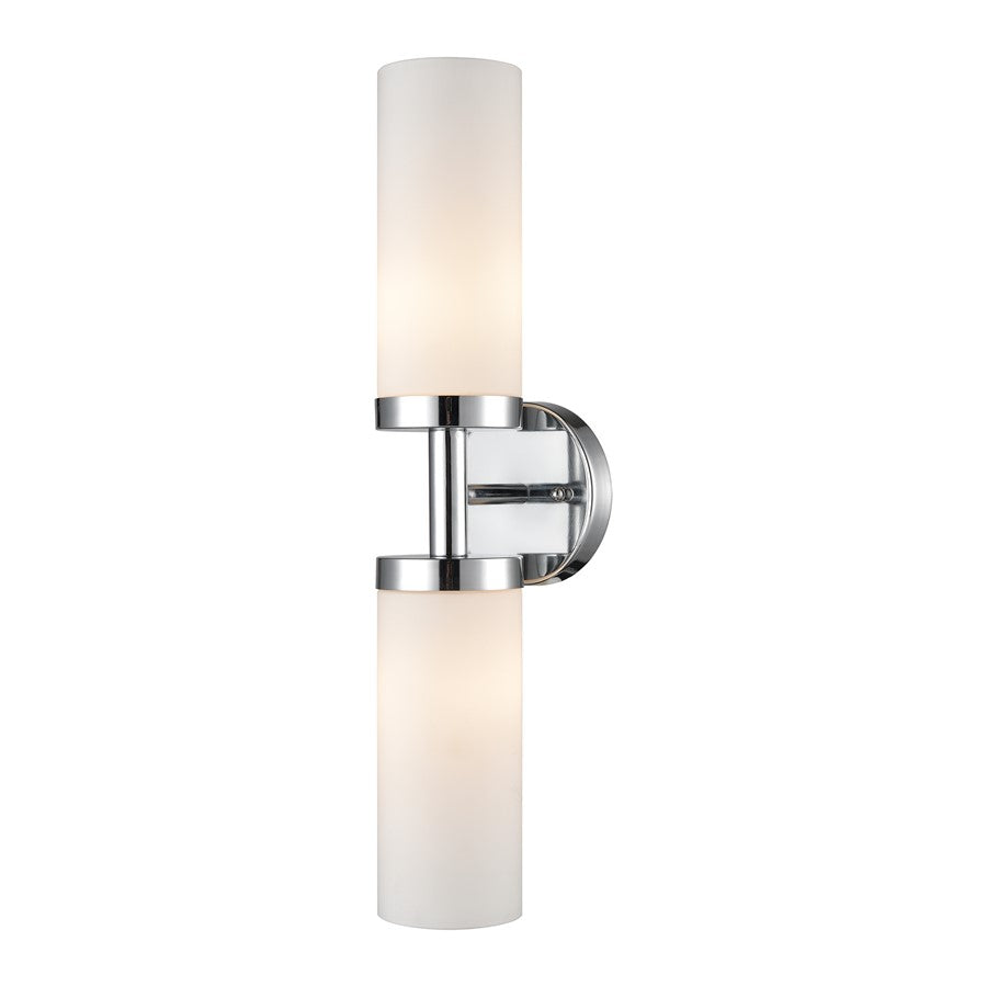 Atlas Lighting Tristen 20'' Wide 2Lt Vanity Light, Chrome/White