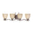 Atlas Lighting Triton 29'' Wide 4Lt Wall Lamp, Sable Bronze/Amber