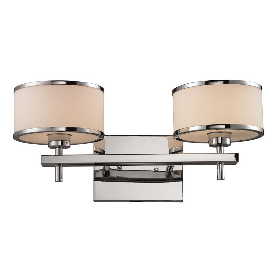 Atlas Lighting Utica 18'' Wide 2Lt Vanity Light, Chrome/White