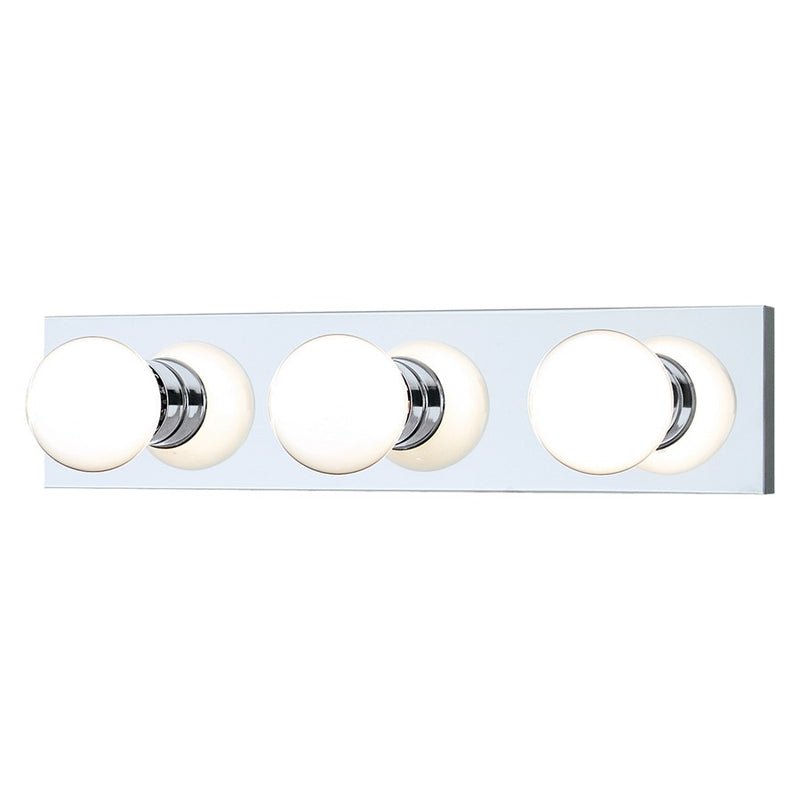 Atlas Lighting Vanity Strips 18in 3-Light Vanity Light | Modern Chrome | Bathroom Vanity | 18 x 2.12 x 4.25 in | Model WL11471-CH