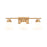 Atlas Lighting Vivica 24''W 3Lt Vanity Light, Brushed Gold/White